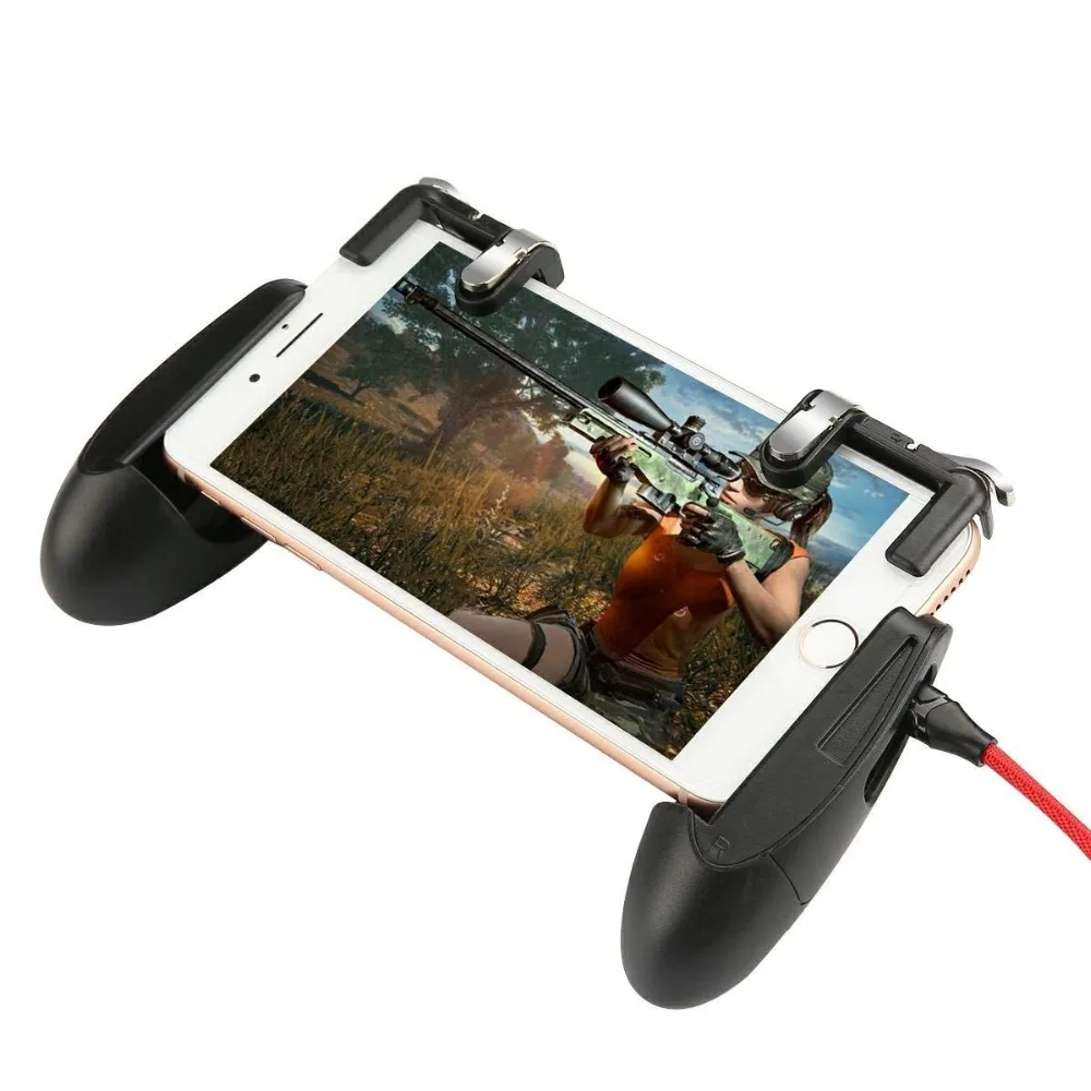 Портативный игровой курок Кнопка огня смартфон мобильный джойстик игра L1 + R1