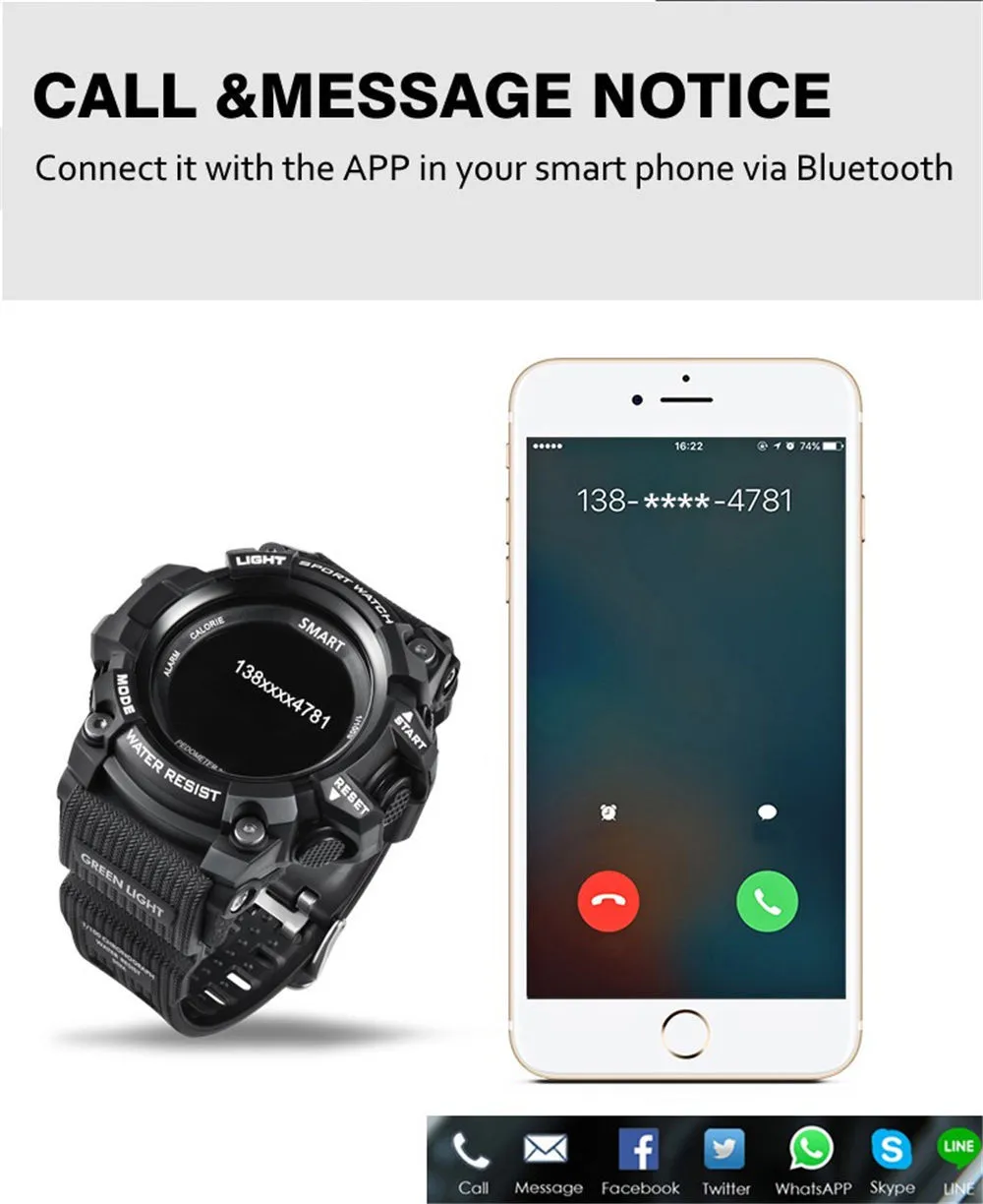 VOBERRY T1 Смарт часы Bluetooth Открытый Спорт часы IP68 Водонепроницаемый монитор сердечного ритма часы для IOS умные часы для телефона на Android