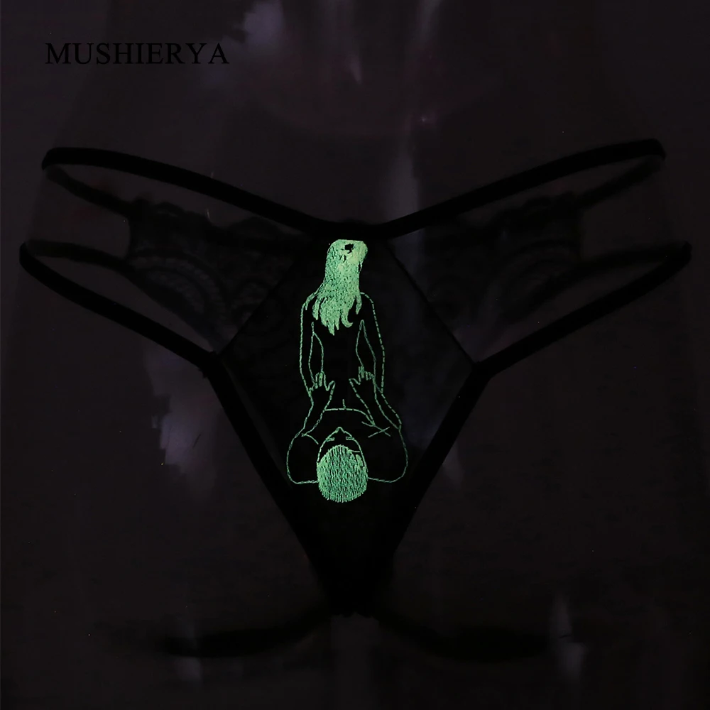 

Сексуальные флуоресцентные кружевные вышитые стринги, сексуальные открытые стринги, женское нижнее белье, Порно бесшовные трусики для сек...