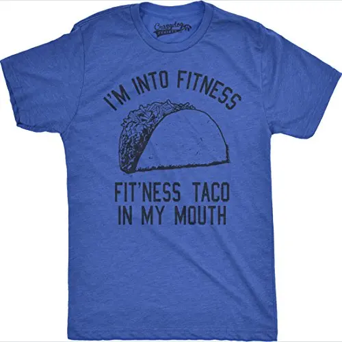 Мужская забавная футболка для фитнеса Taco Gymer Юмористическая с мексиканской едой