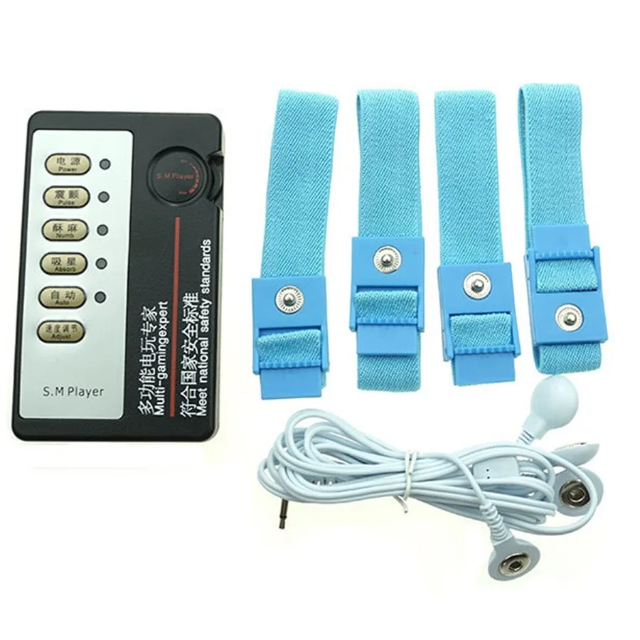 

Electro Shock Set Conductive Bands Male priapus extender enlargement Electrical Stimulation Play Cock Rings Toys for Men/dick