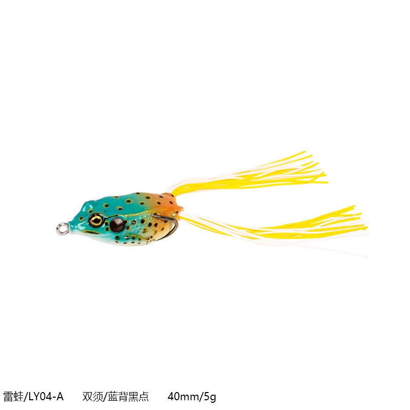 LY04-A TSURINOYA, приманка в виде лягушки, LY04, 40 мм, 5 г, плавающие двойные крючки, двойные хвосты, хвост, искусственная Мягкая приманка в виде лягушки, Snakehead - Цвет: LY04-A
