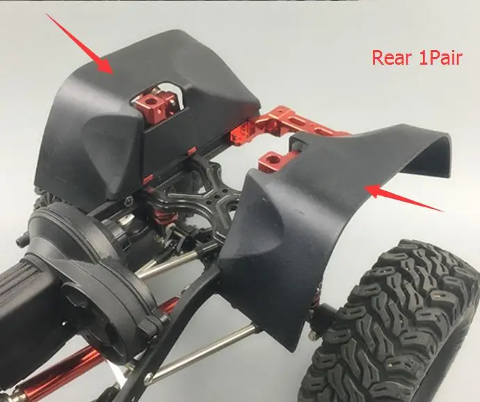 KYX 1/10 нейлоновая пластиковая кружка защитное крыло для шасси SCX10 II Axial DIY