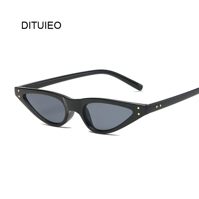 

Солнцезащитные очки «кошачий глаз» женские, маленькие Роскошные брендовые дизайнерские винтажные черные солнечные очки в стиле ретро