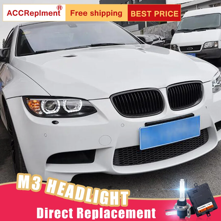 2 шт. светодиодный фары для BMW M3 E92 E93 2008 2013 Автомобильные ангельские глазки