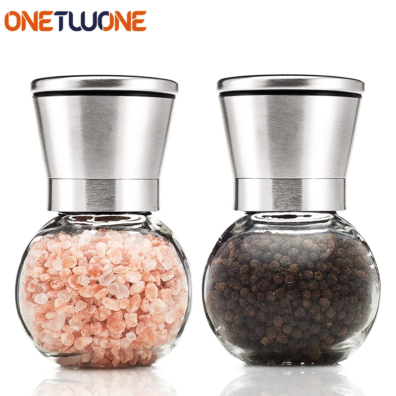 Мельницы для соли и перца шейкеры из нержавеющей стали регулируемые