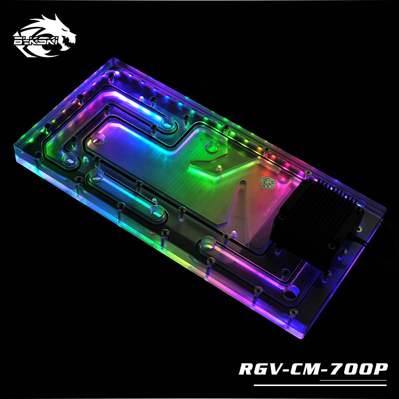BYKSKI акриловая доска водный канал решение комплект использовать для Cooler Master C700P чехол/комплект для процессора и GPU Блок/вместо резервуара