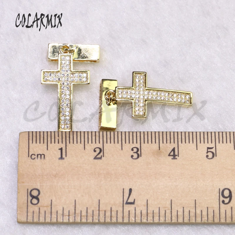 5 шт. браслет с крестом регулируемый ювелирное изделие радужным цирконием