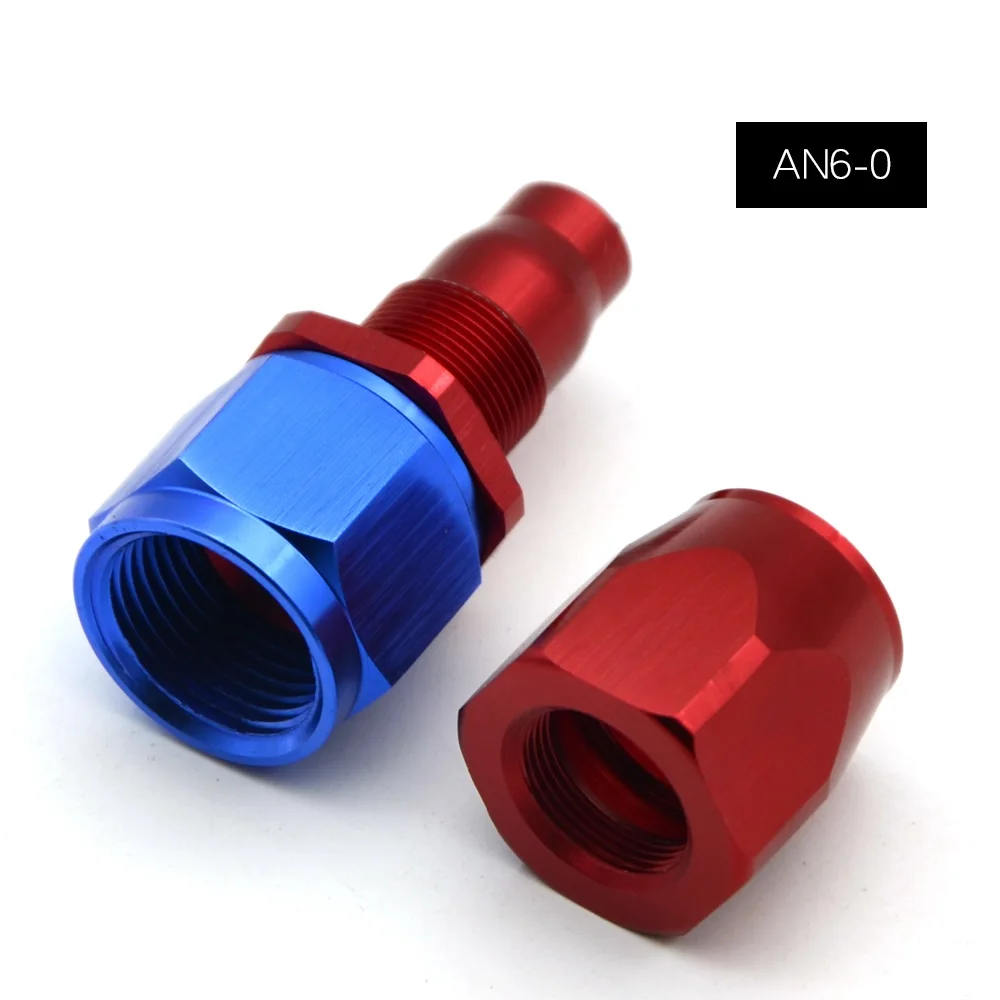 Straight AN6 Алюминиевый шарнир ptfe тефлоновый Шланг Концевой фитинг прямые 45 90 180 градусов для тефлоновый топливный трубопровод - Цвет: Straight
