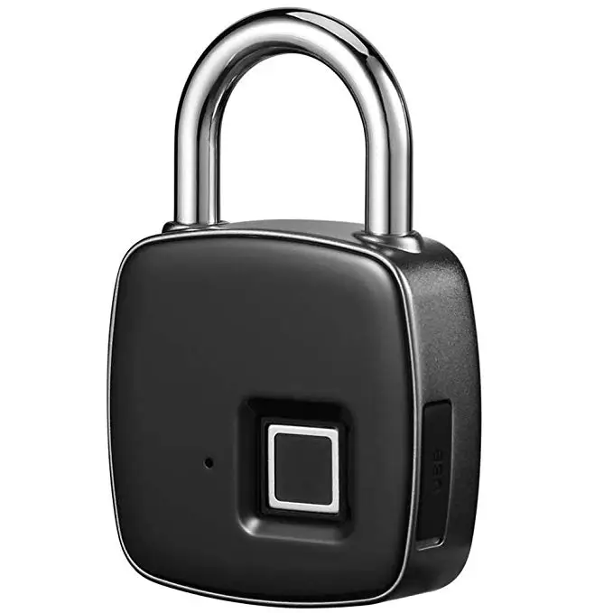 

USB Перезаряжаемый дактилоскопический замок Smart Keyless IP65 Водонепроницаемый Противоугонный замок безопасности для рюкзака багажа велосипеда ...