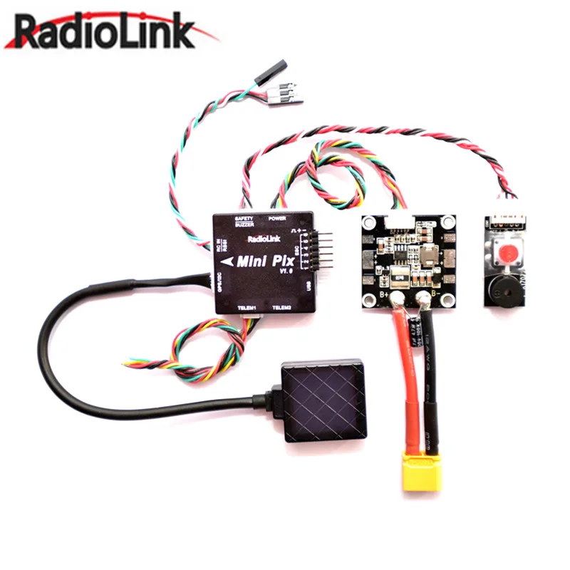 Radiolink Mini PIX F4 Контроллер полета MPU6500 w/TS100 M8N gps UBX-M8030 для радиоуправляемого дрона FPV Racing Multirotor DIY аксессуары