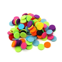 100pcs 30mm 3mm thick felt pads colorful round non woven fabric accessories for diy perfume diffuser pendant necklace jewelry