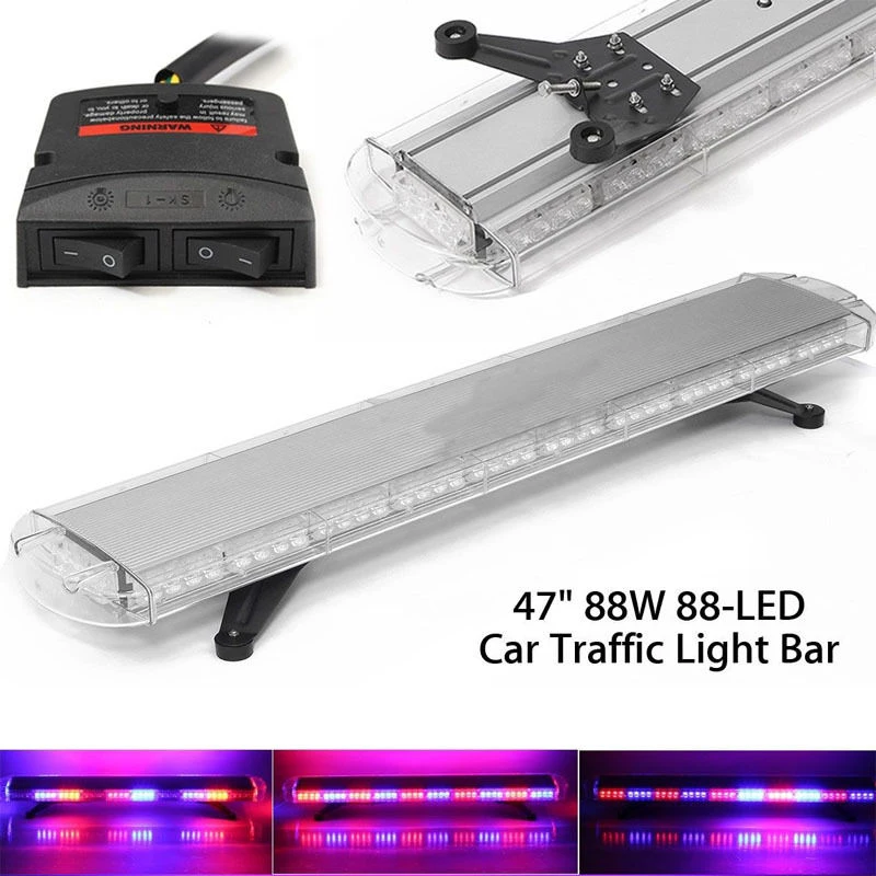 Высокое мощность 88 Вт 4" 88LED авариПредупреждение льный Маяк для автомобиля, грузовика, стробоскоп, светильник на крыше, несколько цветов, мигающий светильник