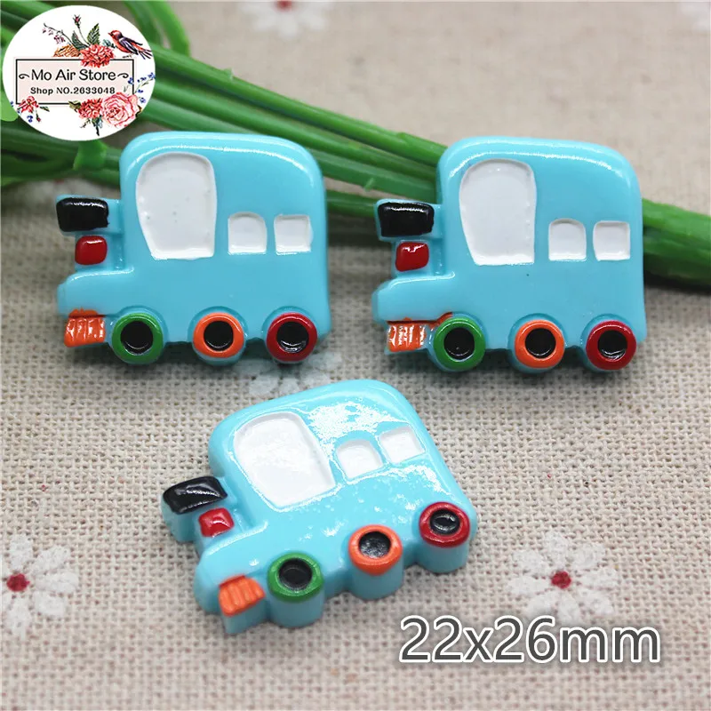 

10pcs truck Cartoon car Cabochon Art Supply Decoration Phone Charm hair bow center