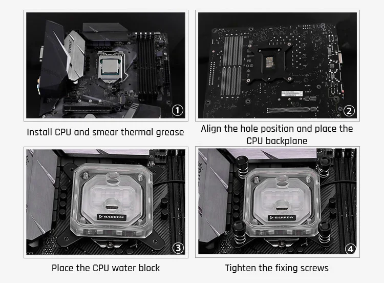 Курган LTYK3-04-V2, для Intel Lga115x cpu водяные блоки, LRC RGB v2 акриловый микрорежущий блок водяного охлаждения