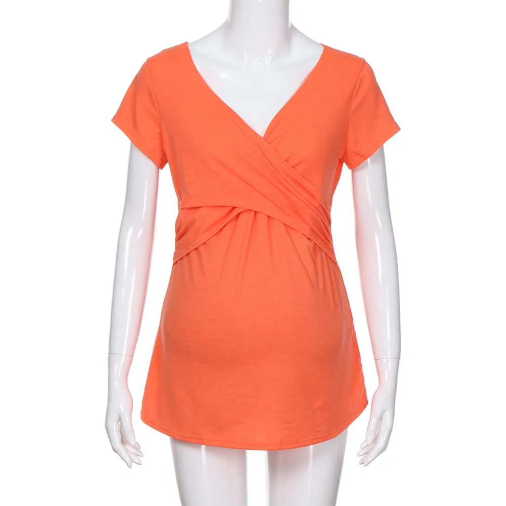 Женский однотонный топ для беременных и кормящих; Одежда для беременных; многофункциональная блузка; рубашка для беременных; одежда для грудного вскармливания
