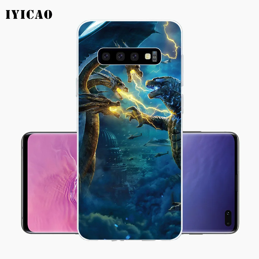 IYICAO Godzilla 2 movie Soft Silicone Phone Case for Samsung Galaxy S10e S10 S9 S8 Plus S7 Edge TPU Cover | Мобильные телефоны и