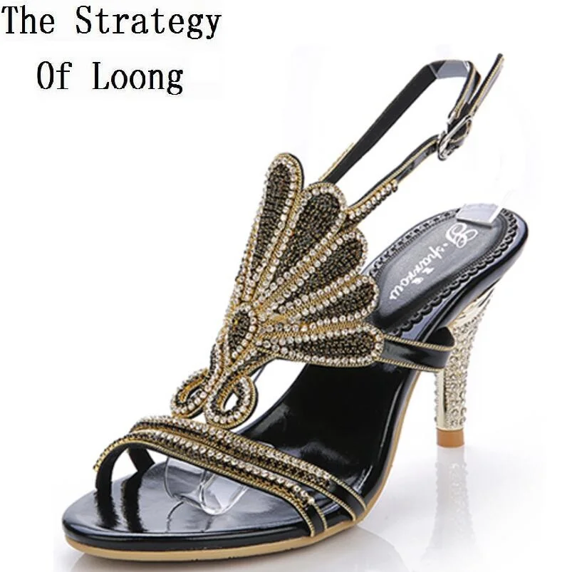 Женские сандалии-гладиаторы из натуральной кожи с открытым носком на высоком