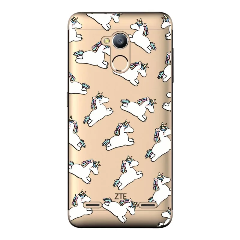 f CROWNPRO Мягкий силиконовый чехол для zte Blade V7 Lite чехол цветной чехол с рисунком для zte Blade V7 Lite чехол TPU - Цвет: f