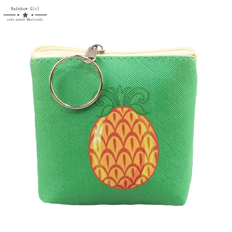 2018 искусственная кожа зеленый высокое качество ананас портмоне оптом дамы