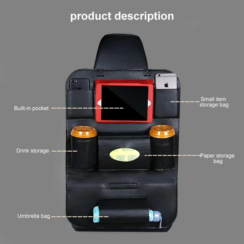 Автомобильные аксессуары наклейка на спинку сиденья сумка для хранения Lada granta