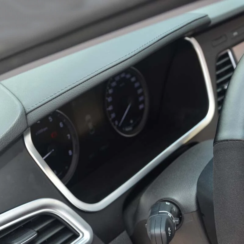 Аксессуары для Hyundai 9/sonata 2015 2016 2017 ABS Матовая рамка автомобильной приборной панели