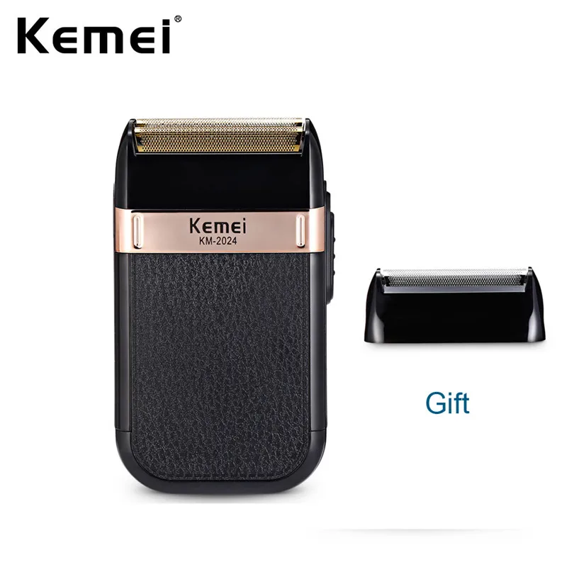 Электробритва Kemei для мужчин Беспроводная Бритва с двойным лезвием и возвратно