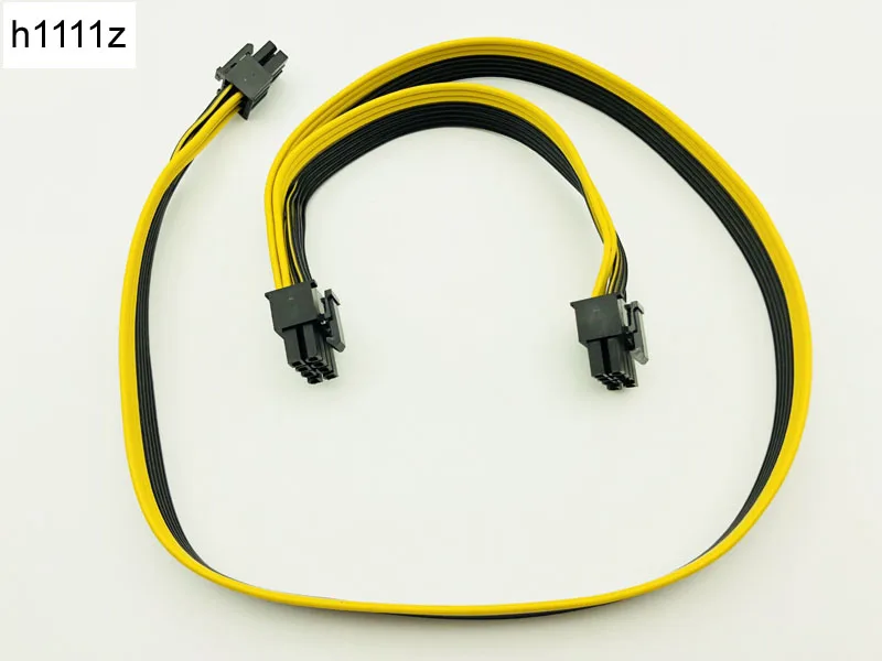 

Модульные блоки питания для блоков питания, кабель 6pin to 6 + 2pin, модуль видеокарты, линия 6P к двойному 8p разделитель, ленточный кабель 18AWG 50 + 20 с...