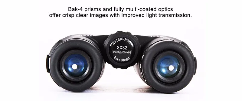 Eyeskey охотничий бинокль 8x32 водонепроницаемый телескоп Bak4 Prism походные охотничьи