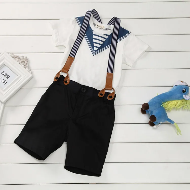 Детский летний костюм из двух предметов для мальчиков футболка с коротким