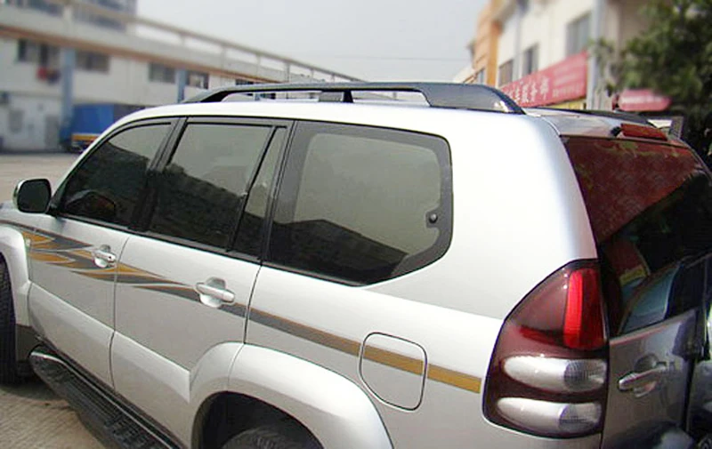 Для Toyota Land Cruiser Prado FJ120 J120 /Lexus GX470 2003-2009 алюминиевый сплав черная крыша боковая