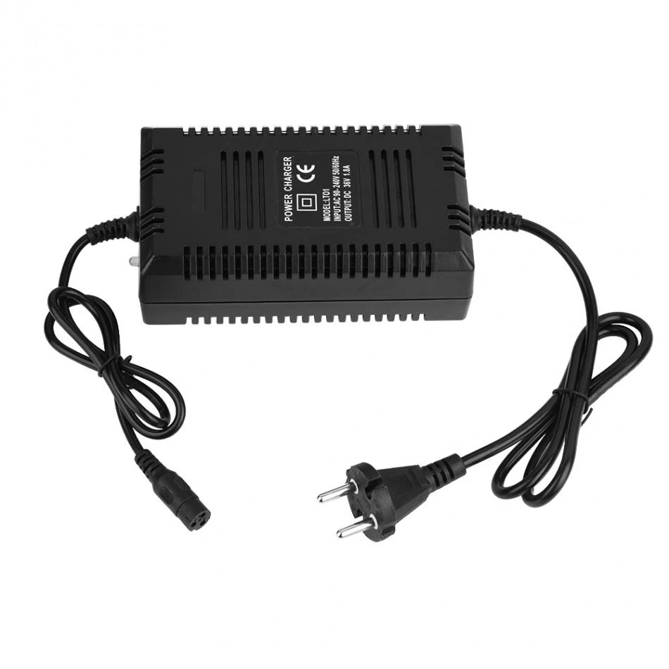 Стандарт ЕС 36 V 1.8A XLR 3 контактный разъем Женский умный электрический перезаряжаемый скутер Мощность адаптер для е-скутер способный преодолевать Броды для е-байка свинцово-кислотный аккумулятор 36В