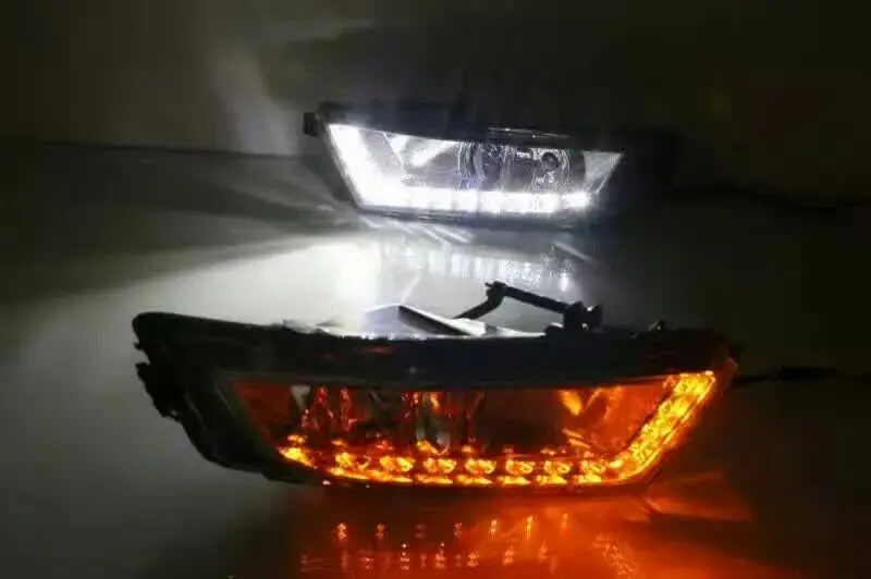 Skod Octavia Дневной светильник 2015 ~ 2017 хром LED Бесплатная доставка! Светодиодный туман