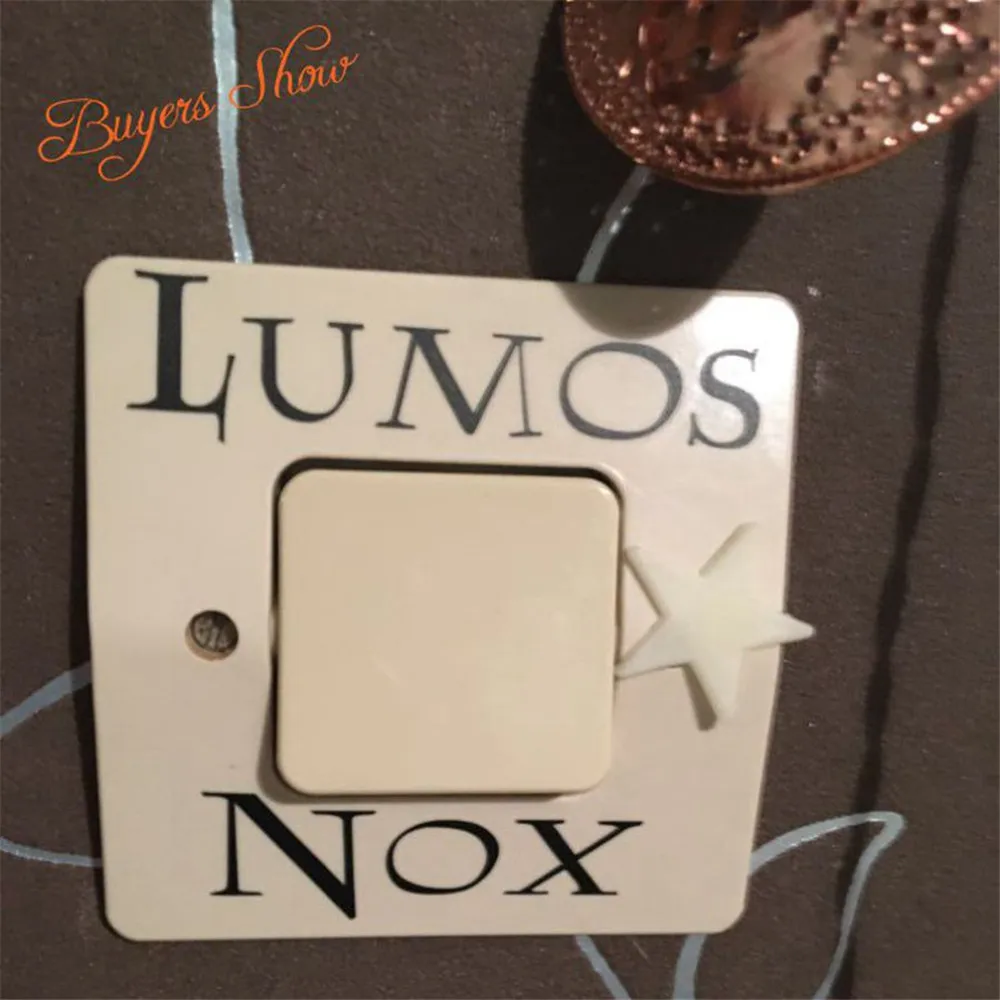 3 шт./компл. Lumos Nox свет Сменные наклейки креативный Переключатель стикер винил