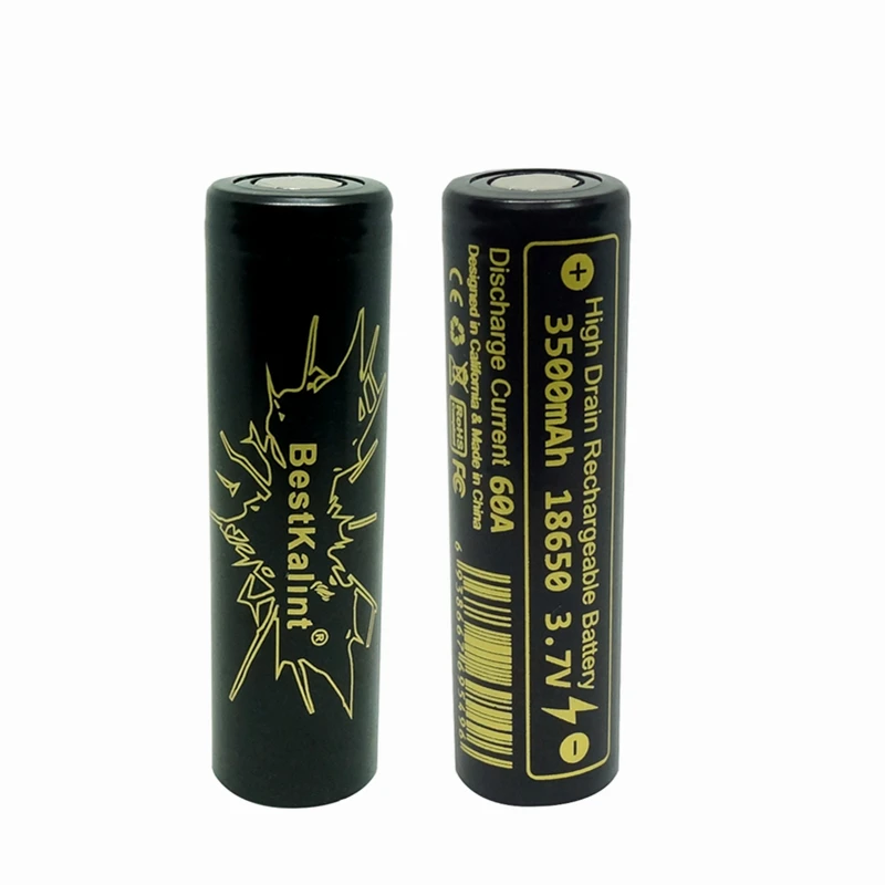 40 шт. bestklint 18650 3500 мАч 60A литий ионный Vape перезаряжаемые батарея для Wismec SMOK вейп eleaf