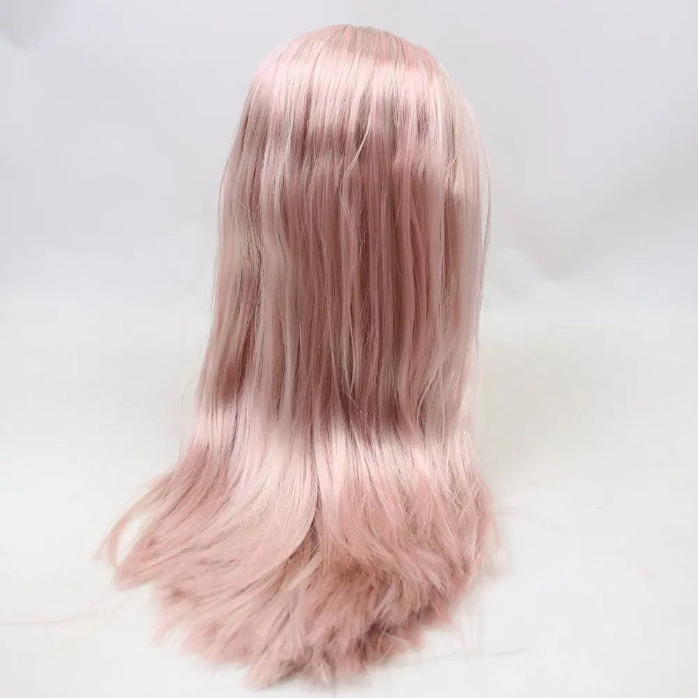 Кукла ICY DBS Blyth для No.BL6022/8800 дымчато розовые волосы резные губы матовое лицо с