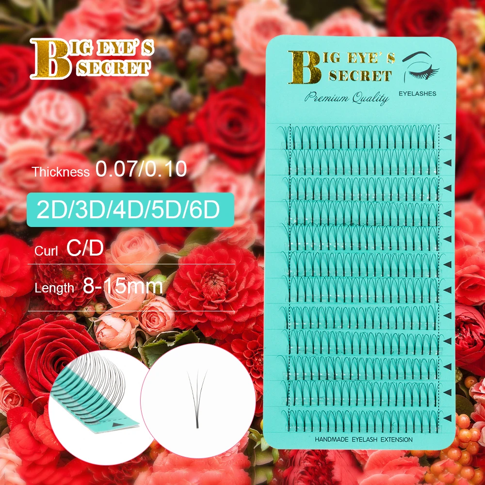 

big eyes secret long stem Russian Volume Eyelash Extension Hot Sell Style False Eyelashes Natural Long Free Shipping