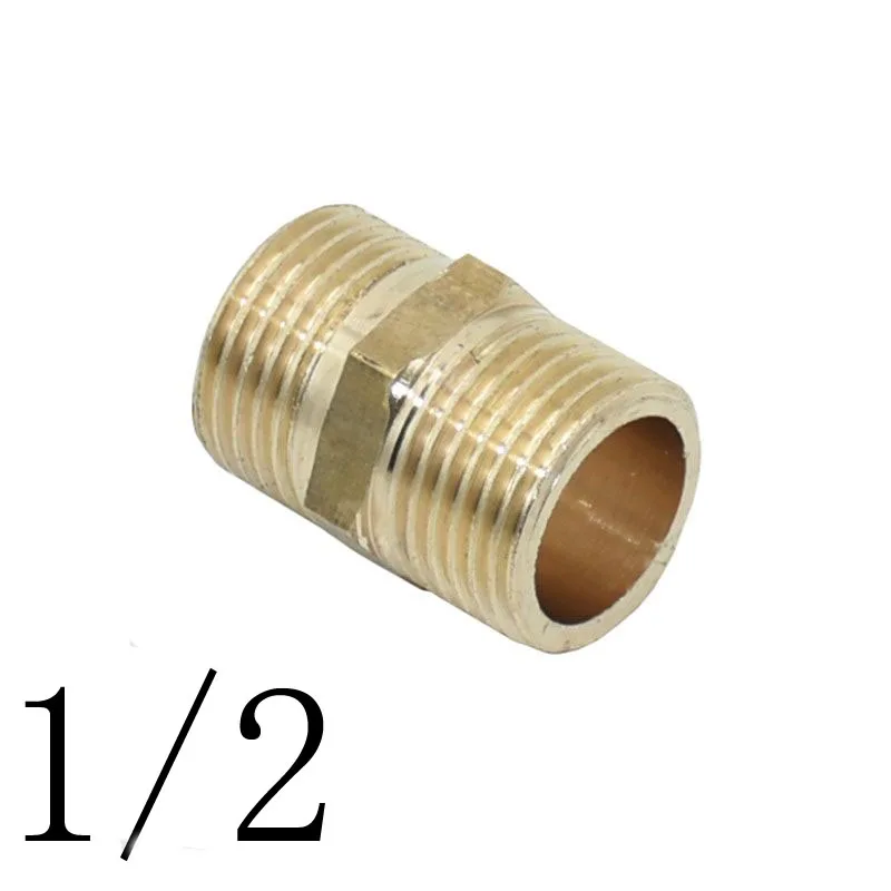 G1I2 1/2 3/4 " латунные металлические резьбовые штекерные соединители G1/2 G3/4 G1 медь 2 способа ремонта резьбы соединения расширенные ремонтные соединения 1 шт - Цвет: G1I2