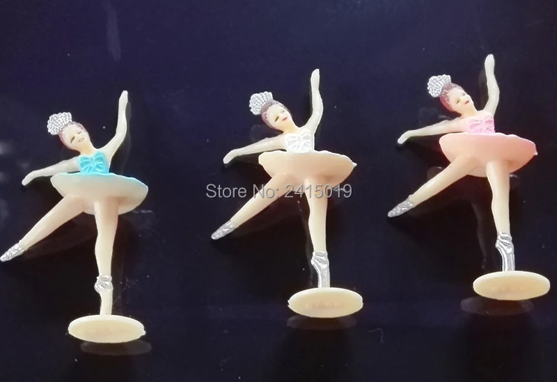 Милые Недорогие мини балетки голубого и розового цветов длиной 5 см 48 шт.