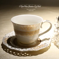afternoon tea cup saucer set coffee cup french luxury classic european coffee cup saucer set milk cup coffee drinking sets