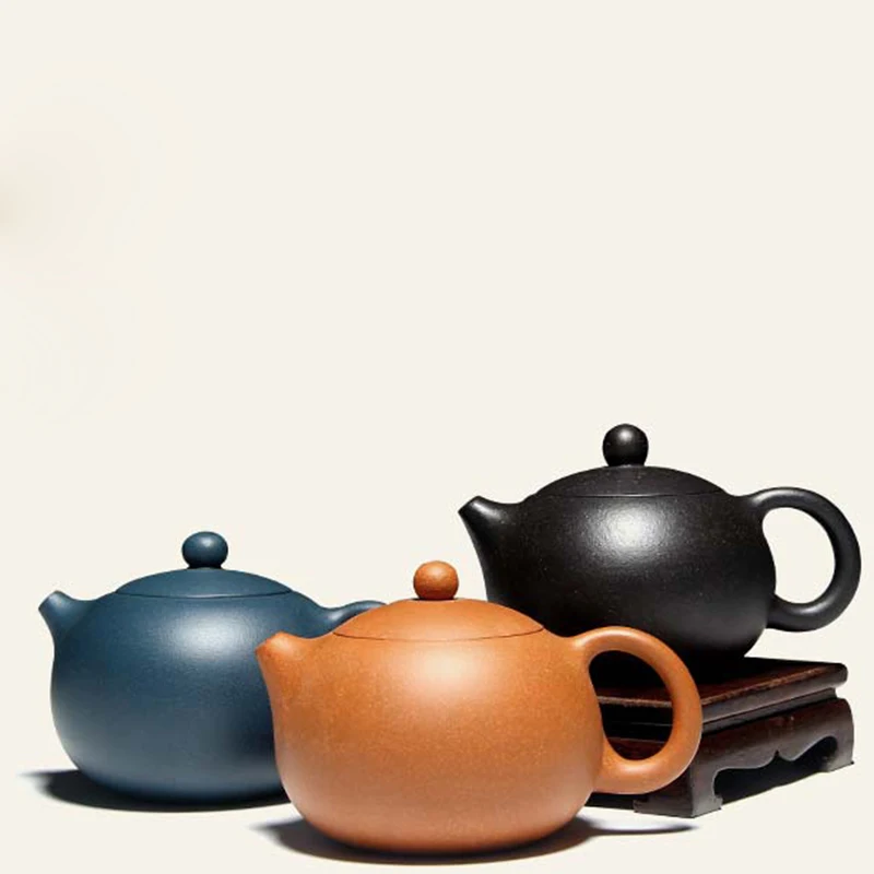 

200ML Yixing Purple Clay Teapot All Handmade 188 Holes Filter Raw Ore Xishi Pot Chinese Kung Fu Tea Set Puer Tieguanyin Kettles