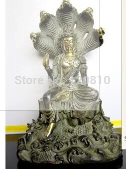 ТИБЕТ ТАРА Нагарджуна БРОНЗОВАЯ СТАТУЯ БУДДЫ И статуи ДРАКОНА | Дом и сад