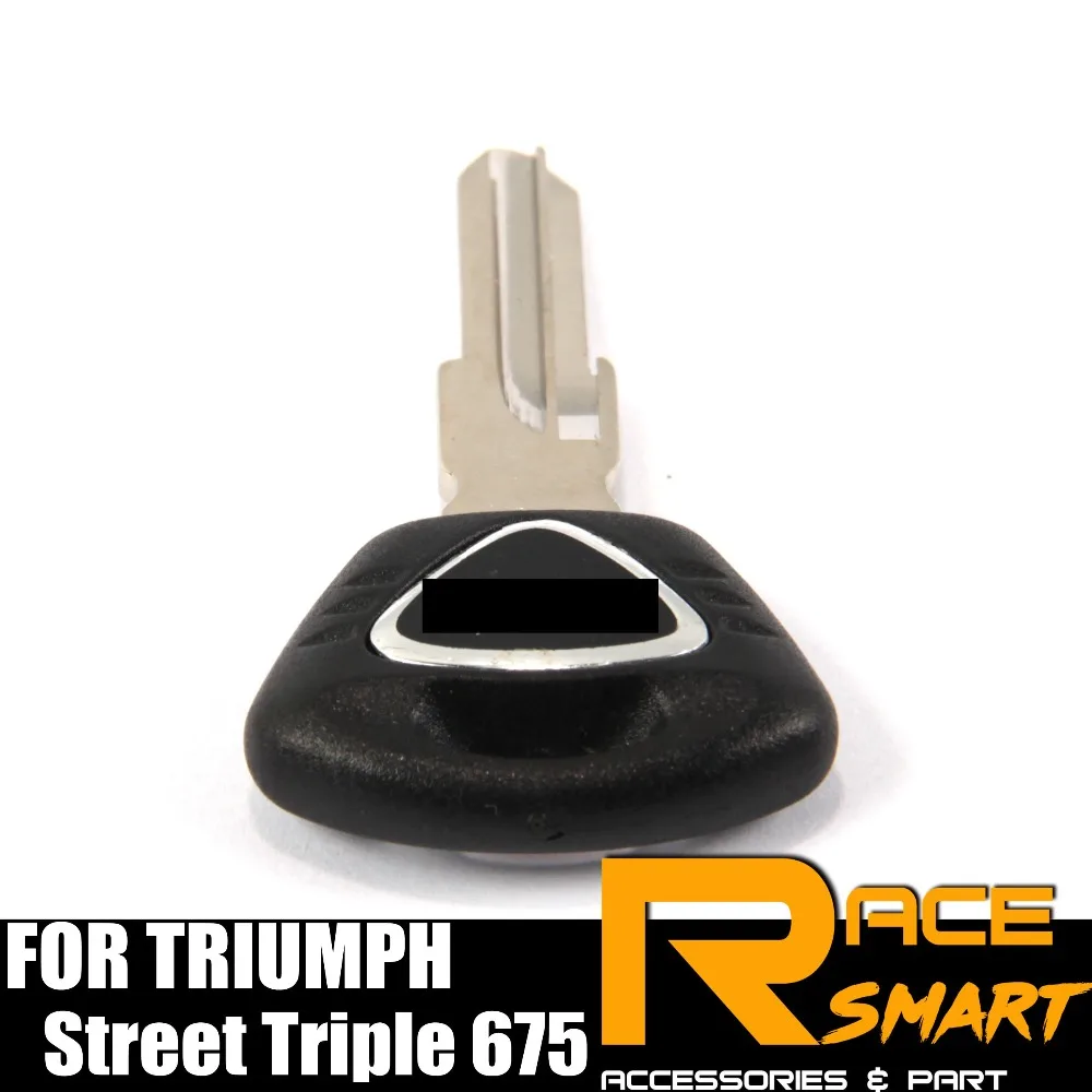 Ключ для мотоцикла Uncut Blank Key Tiger 1050 Speed Triple Daytona 675 Street кольца ключей с черным