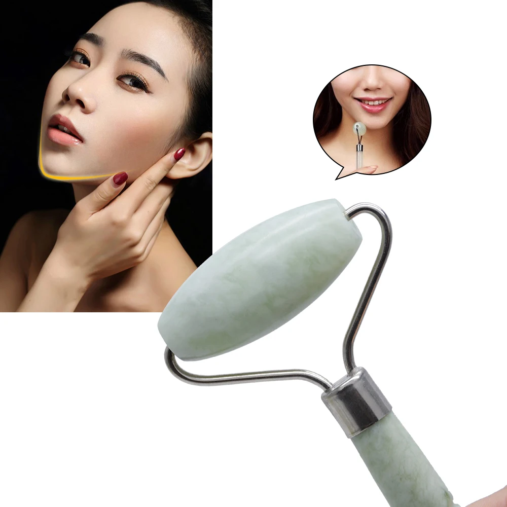 1 шт. нефритовый Премиум антивозрастной ролик для лица терапия натуральный