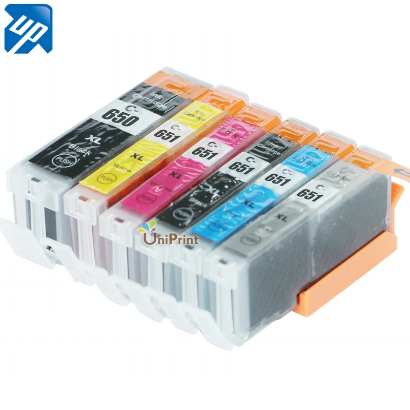 12 шт. PGI 650 CLI651 GY совместимые картриджи для Canon MG6360 MG7160 MG7560 IP8760 принтер картридж pgi650