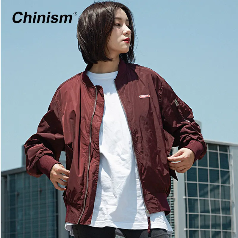 CHINISM Letter Printed Ma1 Bomber Jacket Mens Pilot Anarchy Outerwear 2018 Autumn Flight Coat Streetwear Male Jackets | Мужская одежда