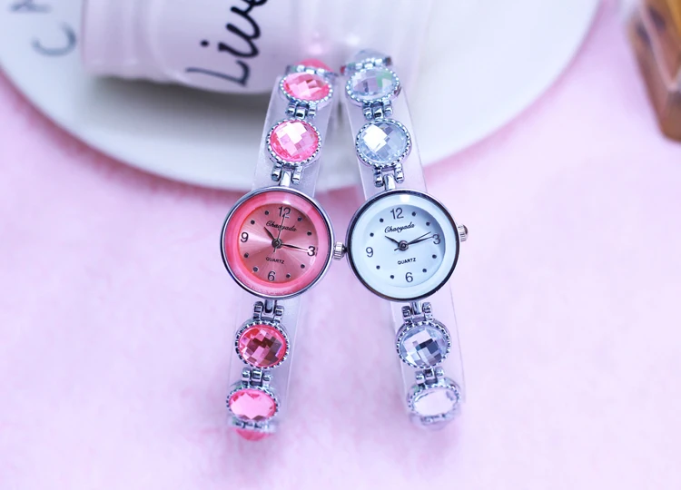 Новинка 2018 женские роскошные часы Стразы со стразами модные стильные наручные с