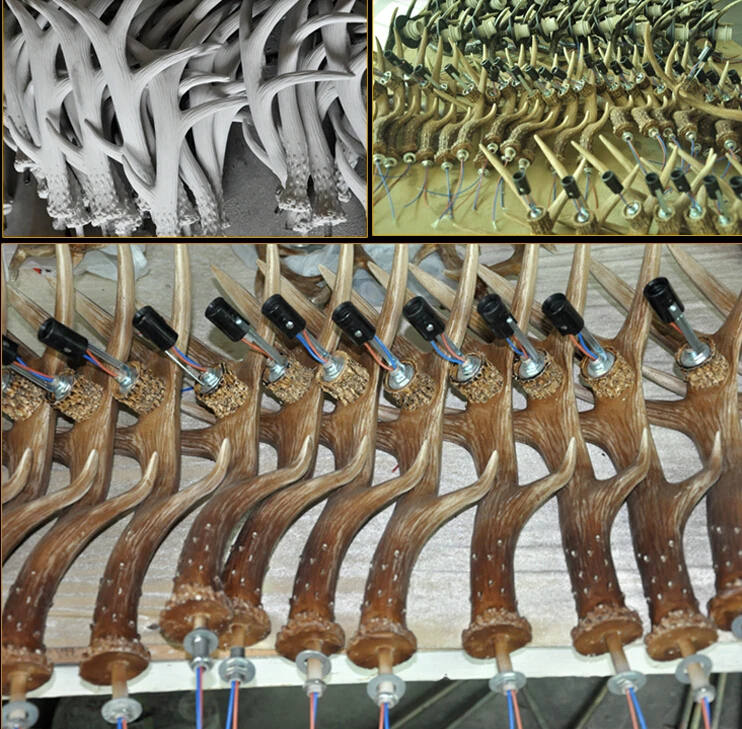 Европейский кантри 6 головок люстра Американский ретро лампы приспособление