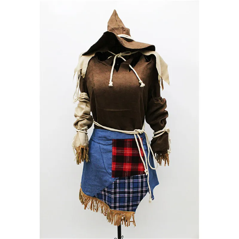 Хэллоуин Высокое качество чучело платье волшебник Oz косплей игра униформа