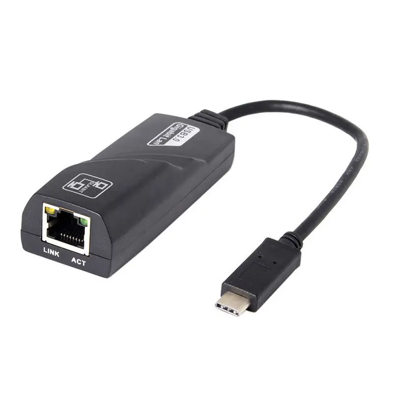 Basix USB C для RJ45 Ethernet Порты и разъёмы Lan C1000Mbps Интернет адаптер MacBook Windows
